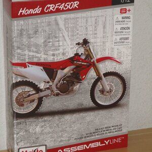 Maisto Honda CRF450R Assembly Line Die Cast Metal Model Kit Scale 1:12 New Box
